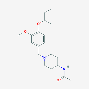 molecular formula C19H30N2O3 B5903075 N-[1-(4-sec-butoxy-3-methoxybenzyl)piperidin-4-yl]acetamide 