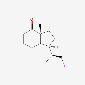 molecular formula C13H21IO B590309 (1R,1'S)-Octahydro-1-(2'-iodo-1'-methylethyl)-7a-methyl-inden-4-one CAS No. 145372-32-3