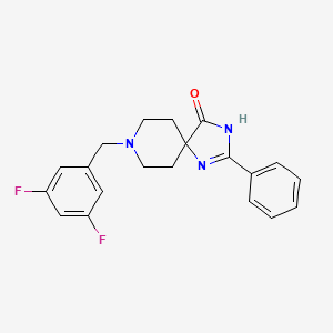 molecular formula C20H19F2N3O B5903102 8-(3,5-difluorobenzyl)-2-phenyl-1,3,8-triazaspiro[4.5]dec-1-en-4-one 