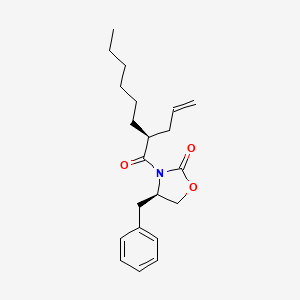 molecular formula C21H29NO3 B590313 (4R)-3-[(2S)-1-Oxo-2-(2-propenyl)octyl]-4-benzyl-2-oxazolidinone CAS No. 548783-48-8