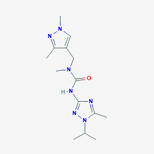 N-[(1,3-dimethyl-1H-pyrazol-4-yl)methyl]-N'-(1-isopropyl-5-methyl-1H-1,2,4-triazol-3-yl)-N-methylurea