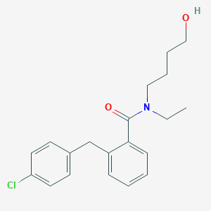 molecular formula C20H24ClNO2 B5903138 2-(4-chlorobenzyl)-N-ethyl-N-(4-hydroxybutyl)benzamide 