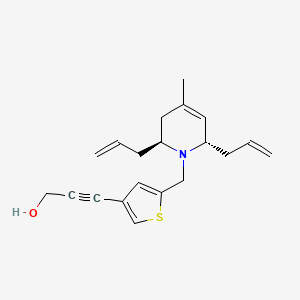 3-(5-{[(2S*,6S*)-2,6-diallyl-4-methyl-3,6-dihydropyridin-1(2H)-yl]methyl}-3-thienyl)prop-2-yn-1-ol