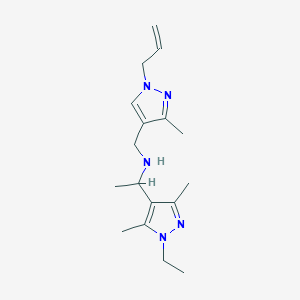 N-[(1-allyl-3-methyl-1H-pyrazol-4-yl)methyl]-1-(1-ethyl-3,5-dimethyl-1H-pyrazol-4-yl)ethanamine