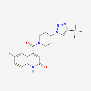 4-{[4-(4-tert-butyl-1H-1,2,3-triazol-1-yl)piperidin-1-yl]carbonyl}-6-methylquinolin-2(1H)-one