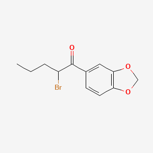 molecular formula C12H13BrO3 B590320 1-(苯并[d][1,3]二氧杂环-5-基)-2-溴戊-1-酮 CAS No. 146721-06-4