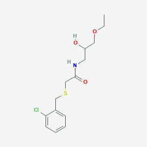 molecular formula C14H20ClNO3S B5903211 2-[(2-chlorobenzyl)thio]-N-(3-ethoxy-2-hydroxypropyl)acetamide 