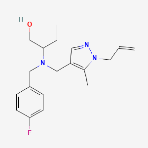 2-[[(1-allyl-5-methyl-1H-pyrazol-4-yl)methyl](4-fluorobenzyl)amino]butan-1-ol