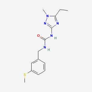 N-(5-ethyl-1-methyl-1H-1,2,4-triazol-3-yl)-N'-[3-(methylthio)benzyl]urea trifluoroacetate