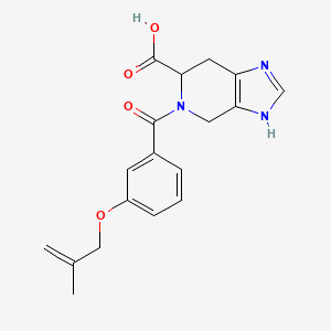 molecular formula C18H19N3O4 B5903319 5-{3-[(2-methylprop-2-en-1-yl)oxy]benzoyl}-4,5,6,7-tetrahydro-3H-imidazo[4,5-c]pyridine-6-carboxylic acid 