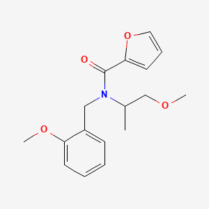 molecular formula C17H21NO4 B5903358 N-(2-methoxybenzyl)-N-(2-methoxy-1-methylethyl)-2-furamide 