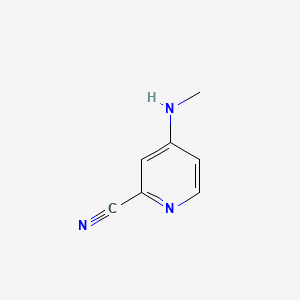 molecular formula C7H7N3 B590336 4-(Methylamino)picolinonitrile CAS No. 137225-22-0