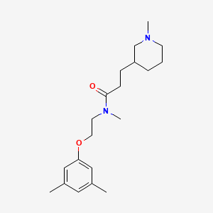 molecular formula C20H32N2O2 B5903366 N-[2-(3,5-dimethylphenoxy)ethyl]-N-methyl-3-(1-methylpiperidin-3-yl)propanamide 