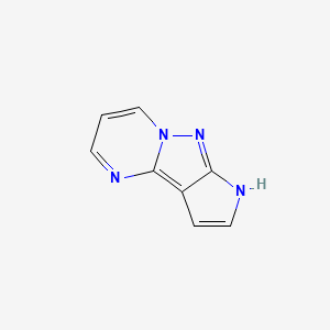 molecular formula C8H6N4 B590343 9H-Pyrrolo[2',3':3,4]pyrazolo[1,5-a]pyrimidine CAS No. 126878-11-3