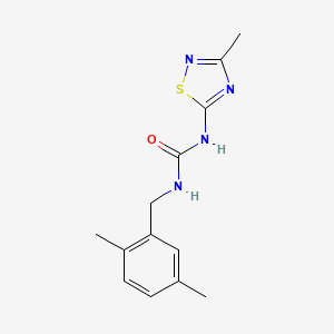molecular formula C13H16N4OS B5903438 N-(2,5-dimethylbenzyl)-N'-(3-methyl-1,2,4-thiadiazol-5-yl)urea 