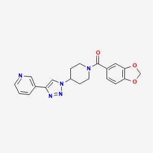 3-{1-[1-(1,3-benzodioxol-5-ylcarbonyl)piperidin-4-yl]-1H-1,2,3-triazol-4-yl}pyridine