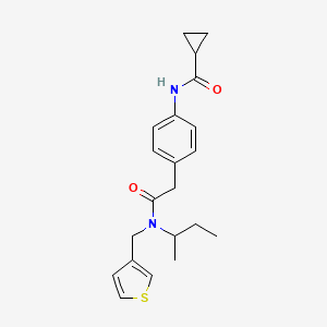 N-(4-{2-[sec-butyl(3-thienylmethyl)amino]-2-oxoethyl}phenyl)cyclopropanecarboxamide