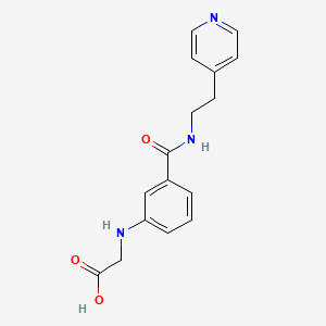 molecular formula C16H17N3O3 B5903551 [(3-{[(2-pyridin-4-ylethyl)amino]carbonyl}phenyl)amino]acetic acid 