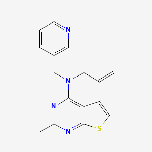 molecular formula C16H16N4S B5903558 N-allyl-2-methyl-N-(pyridin-3-ylmethyl)thieno[2,3-d]pyrimidin-4-amine 