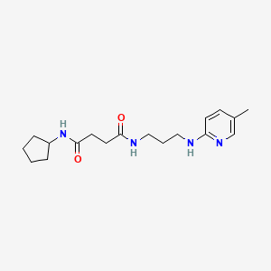 N-cyclopentyl-N'-{3-[(5-methylpyridin-2-yl)amino]propyl}succinamide