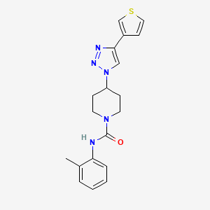 N-(2-methylphenyl)-4-[4-(3-thienyl)-1H-1,2,3-triazol-1-yl]piperidine-1-carboxamide