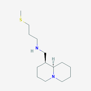 molecular formula C14H28N2S B5903638 3-(methylthio)-N-[(1S,9aR)-octahydro-2H-quinolizin-1-ylmethyl]propan-1-amine 