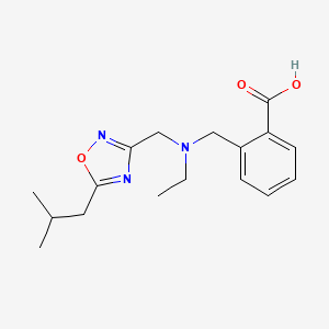 2-({ethyl[(5-isobutyl-1,2,4-oxadiazol-3-yl)methyl]amino}methyl)benzoic acid