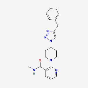 2-[4-(4-benzyl-1H-1,2,3-triazol-1-yl)piperidin-1-yl]-N-methylnicotinamide