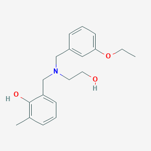 2-{[(3-ethoxybenzyl)(2-hydroxyethyl)amino]methyl}-6-methylphenol