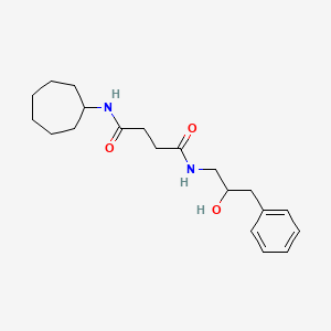 N-cycloheptyl-N'-(2-hydroxy-3-phenylpropyl)succinamide