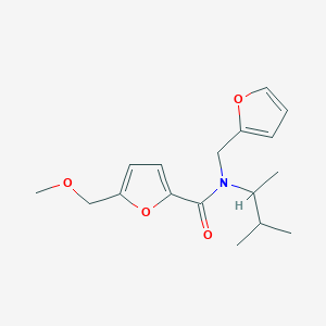 N-(1,2-dimethylpropyl)-N-(2-furylmethyl)-5-(methoxymethyl)-2-furamide