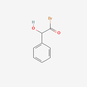 molecular formula C8H7BrO2 B590381 Hydroxy(phenyl)acetyl bromide CAS No. 133334-05-1