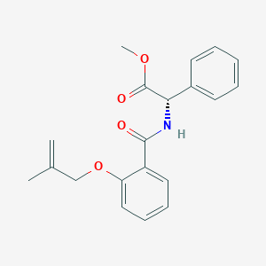 molecular formula C20H21NO4 B5903832 methyl (2S)-({2-[(2-methylprop-2-en-1-yl)oxy]benzoyl}amino)(phenyl)acetate 