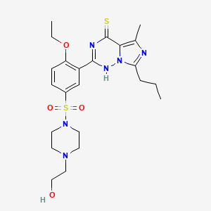 molecular formula C23H32N6O4S2 B590384 羟基硫伐地那非 CAS No. 912576-30-8