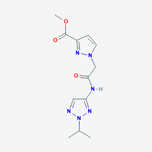 methyl 1-{2-[(2-isopropyl-2H-1,2,3-triazol-4-yl)amino]-2-oxoethyl}-1H-pyrazole-3-carboxylate