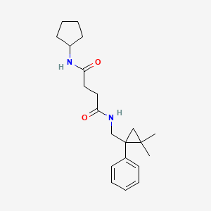 N-cyclopentyl-N'-[(2,2-dimethyl-1-phenylcyclopropyl)methyl]succinamide