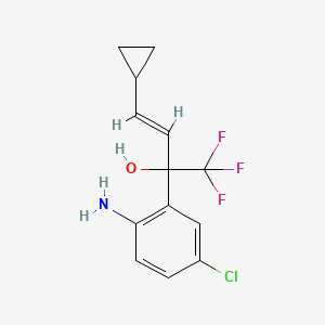 molecular formula C13H13ClF3NO B590397 2-Amino-5-chloro-alpha-[(1E)-2-cyclopropylethenyl]-alpha-(trifluoromethyl)-benzenemethanol CAS No. 221177-51-1