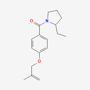 molecular formula C17H23NO2 B5903973 2-ethyl-1-{4-[(2-methylprop-2-en-1-yl)oxy]benzoyl}pyrrolidine 