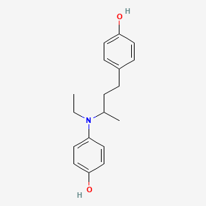 molecular formula C18H23NO2 B590400 4-[3-(4-Hydroxyphenylethylamino)butyl]phenol CAS No. 1797103-75-3