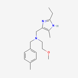 N-[(2-ethyl-4-methyl-1H-imidazol-5-yl)methyl]-2-methoxy-N-(4-methylbenzyl)ethanamine