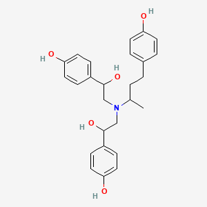 molecular formula C26H31NO5 B590402 4-[3-[Bis[2-hydroxy-2-(4-hydroxyphenyl)ethyl]amino]butyl]phenol CAS No. 1797121-82-4