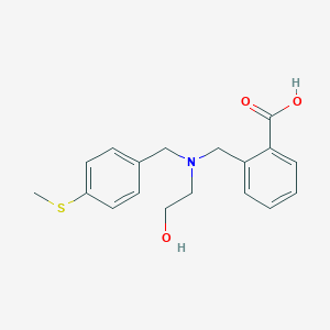 2-({(2-hydroxyethyl)[4-(methylthio)benzyl]amino}methyl)benzoic acid