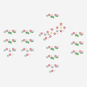 molecular formula Al5H31Mg10O39S2 B590406 Magaldrate anhydrous CAS No. 125514-69-4