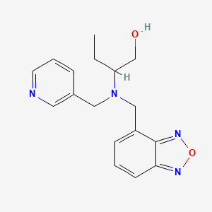 molecular formula C17H20N4O2 B5904068 2-[(2,1,3-benzoxadiazol-4-ylmethyl)(pyridin-3-ylmethyl)amino]butan-1-ol 