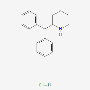 molecular formula C18H22ClN B590407 2-Benzhydrylpiperidine hydrochloride CAS No. 5807-81-8