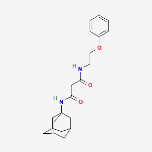molecular formula C21H28N2O3 B5904079 N-1-adamantyl-N'-(2-phenoxyethyl)malonamide 