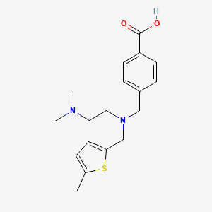 molecular formula C18H24N2O2S B5904084 4-({[2-(dimethylamino)ethyl][(5-methyl-2-thienyl)methyl]amino}methyl)benzoic acid 