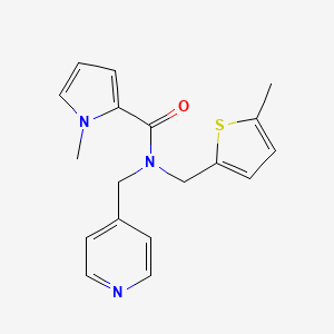 molecular formula C18H19N3OS B5904132 1-methyl-N-[(5-methyl-2-thienyl)methyl]-N-(pyridin-4-ylmethyl)-1H-pyrrole-2-carboxamide 