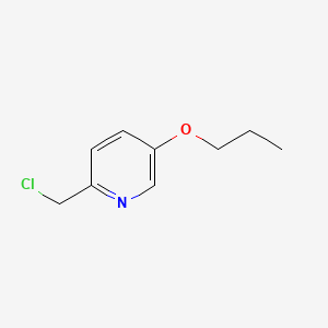 molecular formula C9H12ClNO B590414 2-(Chloromethyl)-5-propoxypyridine CAS No. 127590-89-0