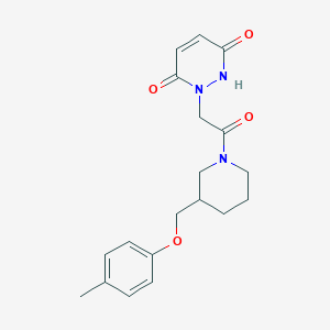 1-(2-{3-[(4-methylphenoxy)methyl]piperidin-1-yl}-2-oxoethyl)-1,2-dihydropyridazine-3,6-dione